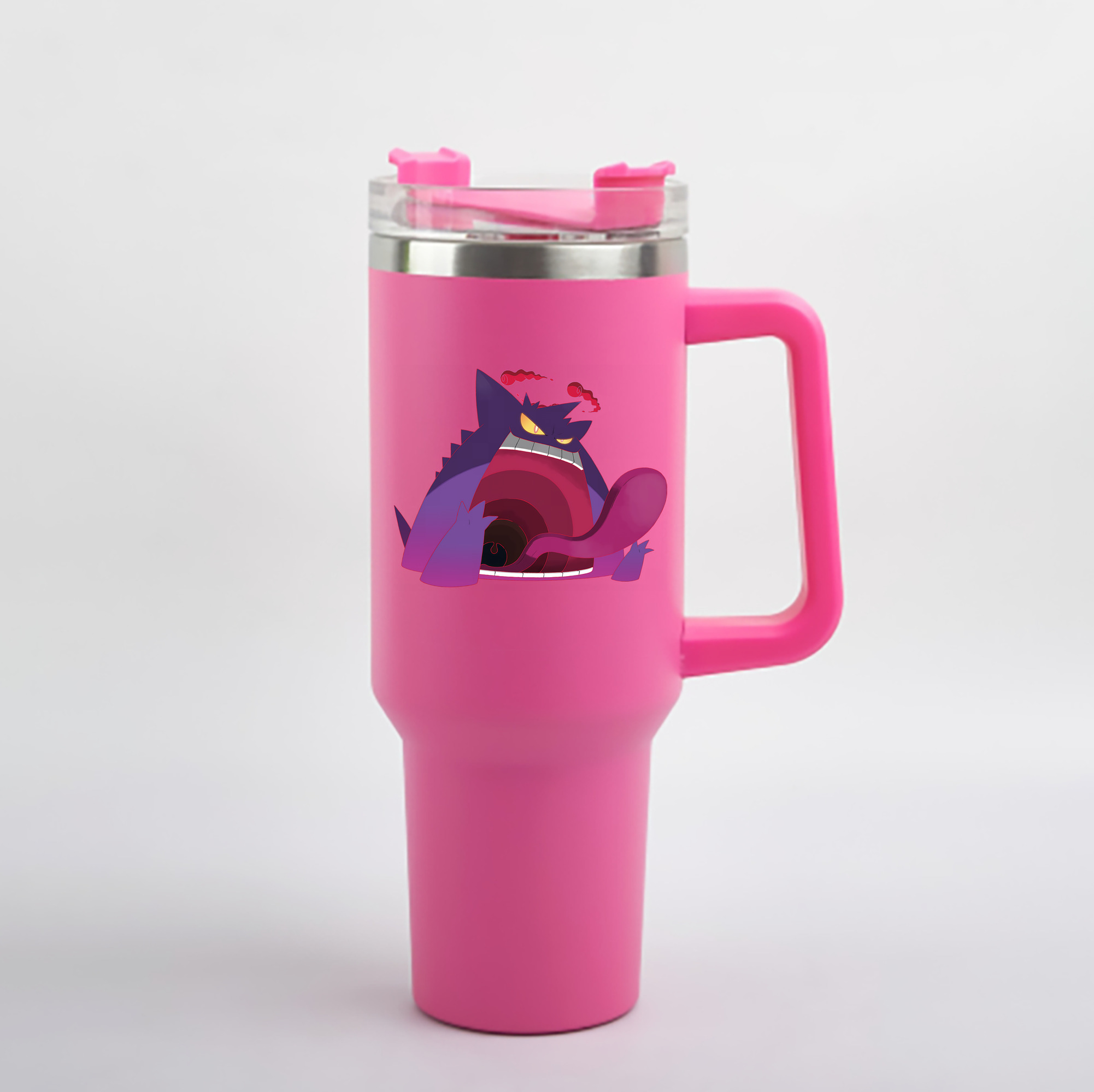 （画像用） ポケットモンスター Pokémon 1200mL車用タンブラー - クリスタルステッカー（プラスチックストロー付き）